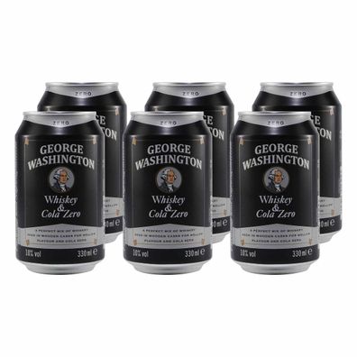 George Washington Whiskey & Cola -Zero- (12 x 0,33L) EINWEG