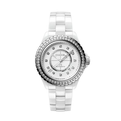 Chanel – H7189 – J12 Uhr mit Diamantlünette, Kaliber 12,1, 38 mm