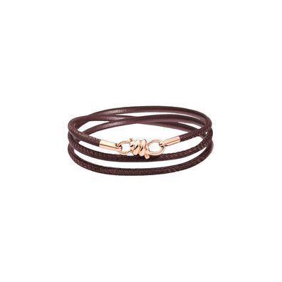Dodo - DBB9008KNOT0LEM9R - DODO -Armband in Roségoldknoten 9 KT und Nappa