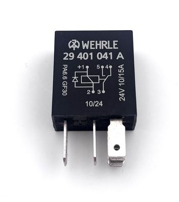 WEHRLE Wechsler Mikrorelais 24V 5/10A Diode 5 Pol