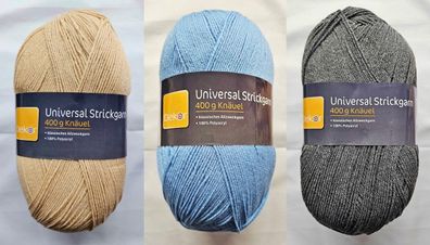 400g Dekor Universal Strickgarn Häkelgarn zum Stricken Häkeln GP 22,48€/1kg