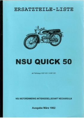 Ersatzteilliste NSU Quick 50