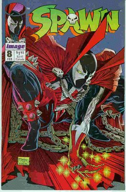 Spawn # 8 (Alan Moore, Todd McFarlane, Frank Miller poster) (USA, 1993)