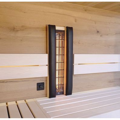 Infraworld Rückenpolster Set für VITALlight-IPX4 Infrarotstrahler Kunstleder schwarz