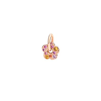 Dodo - DMC5013FlowsZro9r - Pink & Zaffiri Gold Blumenanhänger