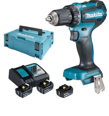 Makita Akkuschrauber DDF485RTJM2 2x 5Ah 1x 4Ah Akku 18v Bohrschrauber