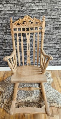 Schaukelstuhl Naturbelassen Relaxstuhl Relaxsessel