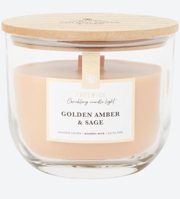 Duftkerze Treewick ( 10 Sorten ) Golden Amer & Sage
