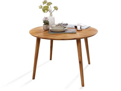 Esstisch 120cm 'Madrid' Wildeiche massiv