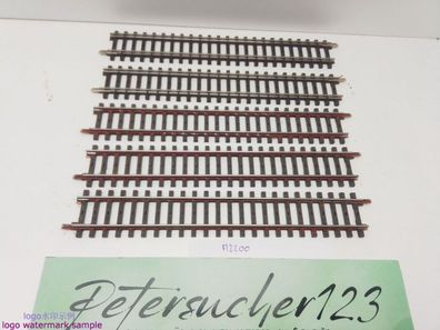 Märklin H0 AC 2200 5x Gerades K-Gleis / 1/1 = 180 mm / Farbe, Rost, Kleber