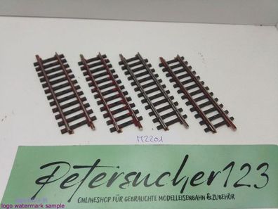 Märklin H0 AC 2201 4x Gerades K-Gleis / 1/2 = 90 mm / Farbe, Rost, Kleber