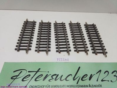 Märklin H0 AC 2201 5x Gerades K-Gleis / 1/2 = 90 mm