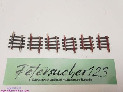 Märklin H0 AC 2235 5x gebogenes K-Gleis / R 424,6 / 3° 45'= 1/8 / Kleber, Farbe