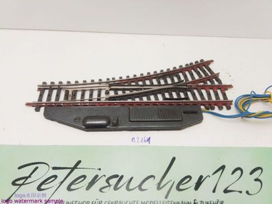 Märklin H0 AC 2261 elektr. K-Gleis Weiche links / 168,9 mm / 22° 30 / Farbe, Kleber