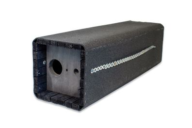 Naturschutzprodukt Steinkauzröhre Typ Nr. 21 mit Marderschutz Nisthilfe Artenschutz