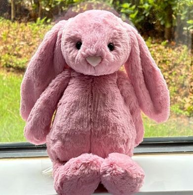 Jelly Cat Bashful Hot Pink Bunny Medium Pluschtier Kaninchen Pluschspielzeug 36c