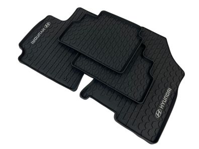 Original Hyundai Gummimatten Fußmatten Gummi Kona SX2 Hybrid schwarz Allwetter