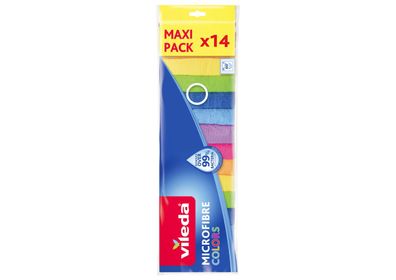 Vileda Mikrofaser Allzwecktücher Colors Maxi-Pack Allzwecktücher