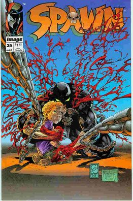 Spawn # 29 (Todd McFarlane, 2-page Spawn pin-up) (USA, 1995)