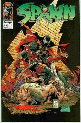 Spawn # 28 (Todd McFarlane, 2 Angela pin-ups) (USA, 1995)