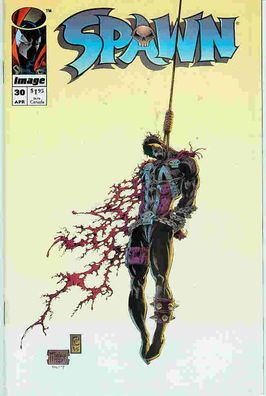 Spawn # 30 (Todd McFarlane, 2-page Angela pin-up, Klu Klux Klan story) (USA, 1995)