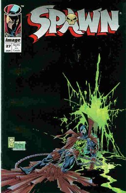 Spawn # 27 (1st app. Curse) (Todd McFarlane, Jordon Raskin poster) (USA, 1995)