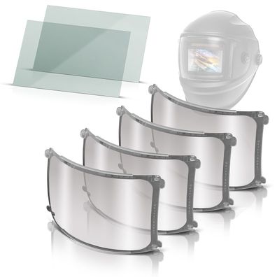 Stahlwerk Schweißhelm Vorsatzscheiben 6er Set – Ersatzgläser innen und außen
