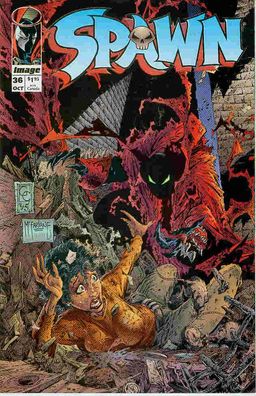 Spawn # 36 (Greg Capullo, Todd McFarlane, 2 pin-ups) (USA, 1995)