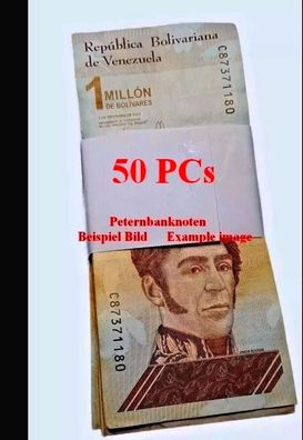 Venezuela 50 x 1 Million Bolivares 2020 #61650# Gebraucht used. LOT OF 50 PCs