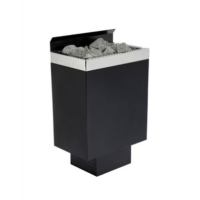 Infraworld Sparta Wall finnischer Saunaofen 4,5 kW schwarz inkl. Saunasteine