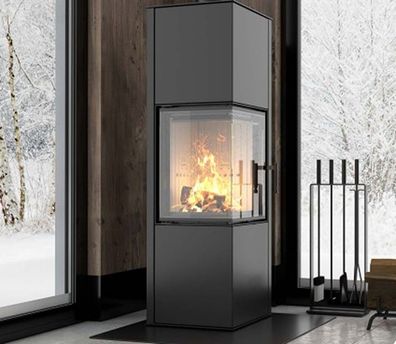 EEK Kaminofen Hitze SIGA – moderner Eckofen mit 6,5 kW und A+ Effizienz
