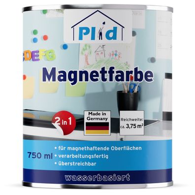 plid® Magnetfarbe Anthrazitgrau / Magnet Farbe Magnetlack Magnetwand Schultafellack
