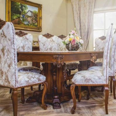 Casa Padrino Luxus Barock Esstisch Dunkelbraun 310 cm - Barock Esszimmer Möbel