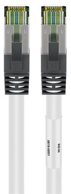 goobay RJ45 CAT 6A 500 MHz Patchkabel mit CAT 8.1 S/FTP Rohkabel mit halogenfreiem Ka