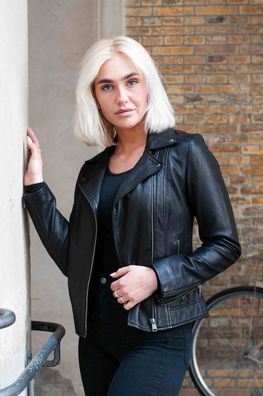 Lederjacke Levinsky Bella schwarz
