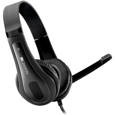 CANYON PC-Headset HSC-1 PC-Mikrofon flach 2 m Schwarz