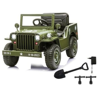 Ride-On Jeep Willys Mb Army Grün 12V