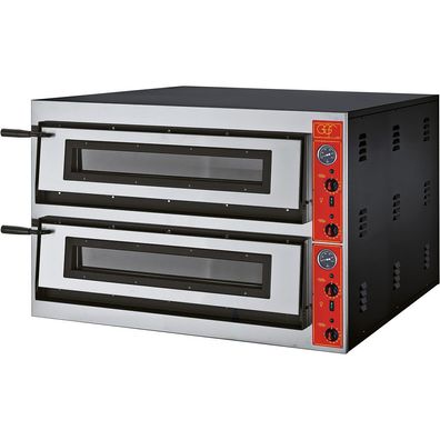 Stalgast GGF Pizzaofen mit zwei Kammern für 18 Pizzen 300 mm, 19,2 kW, 1150 x