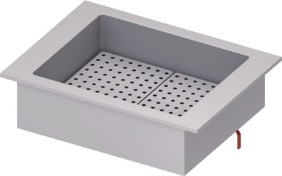 Stalgast Eiswanne Drop-In 2x GN11 830x620x210 mm Edelstahlabdeckung