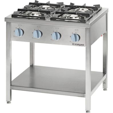 Gastronomie Stalgast Gasherd Serie 900 - 4-Brenner (3,52x57), 20,5 kW, G20, 900 x