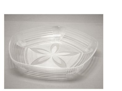 Obstschale 5 eckig 29cm Polystyrol Kunststoff