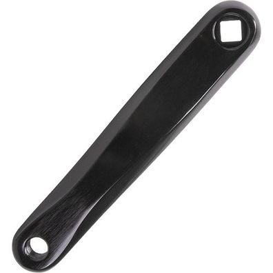 Kurbel, links 175mm, Aluminium, schwarz, Messingschlager, 352688