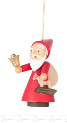 Baumschmuck Behang Ruprecht mit Glocke BxHxT 2,5 cmx5,5 cmx4 cm NEU Erzgebirge