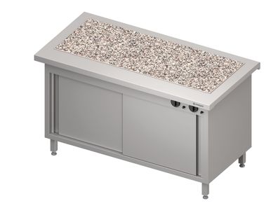 Stalgast Wärmeschrank Free Flow mit einer Wärmeplatte aus Granit 1132x750x880 mm