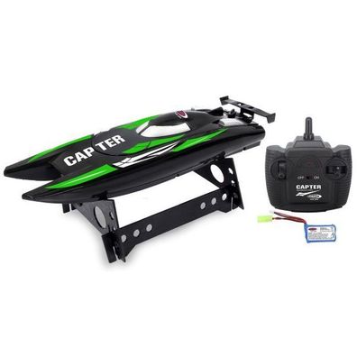 Capter Speedboot SchwarzGrün Li-Ion 7,4V 2,4Ghz