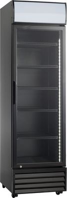 Esta Kühlschrank mit Werbetafel - LED Innenbeleuchtung, 317 Liter, schwarz