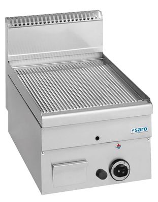 Saro SARO Gasgrillplatte, gerillt, Auftisch, 400x600, GFT46R