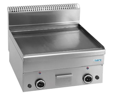 Saro SARO Gasgrillplatte, glatt, Auftisch, 600x600, GFT66L