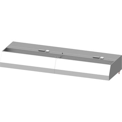 Stalgast Wandhaube Basic Line, Trapezform 3400 mm x 1100 mm mit Flammschutzfilter