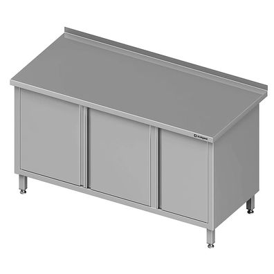 Stalgast Arbeitsschrank mit Flügeltüren, 1300x700x850 mm, mit Flügeltürschrank